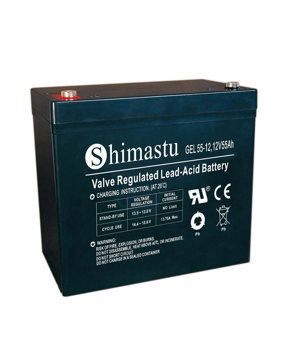 12V 55Ah GEL batteri